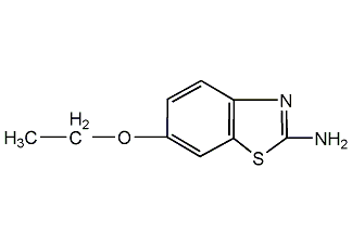 2-氨基-6-乙氧基苯并噻唑結(jié)構(gòu)式