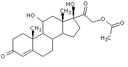 醋酸氫化可的松結(jié)構(gòu)式