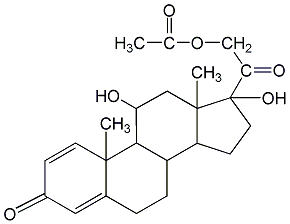 醋酸潑尼松龍結(jié)構(gòu)式